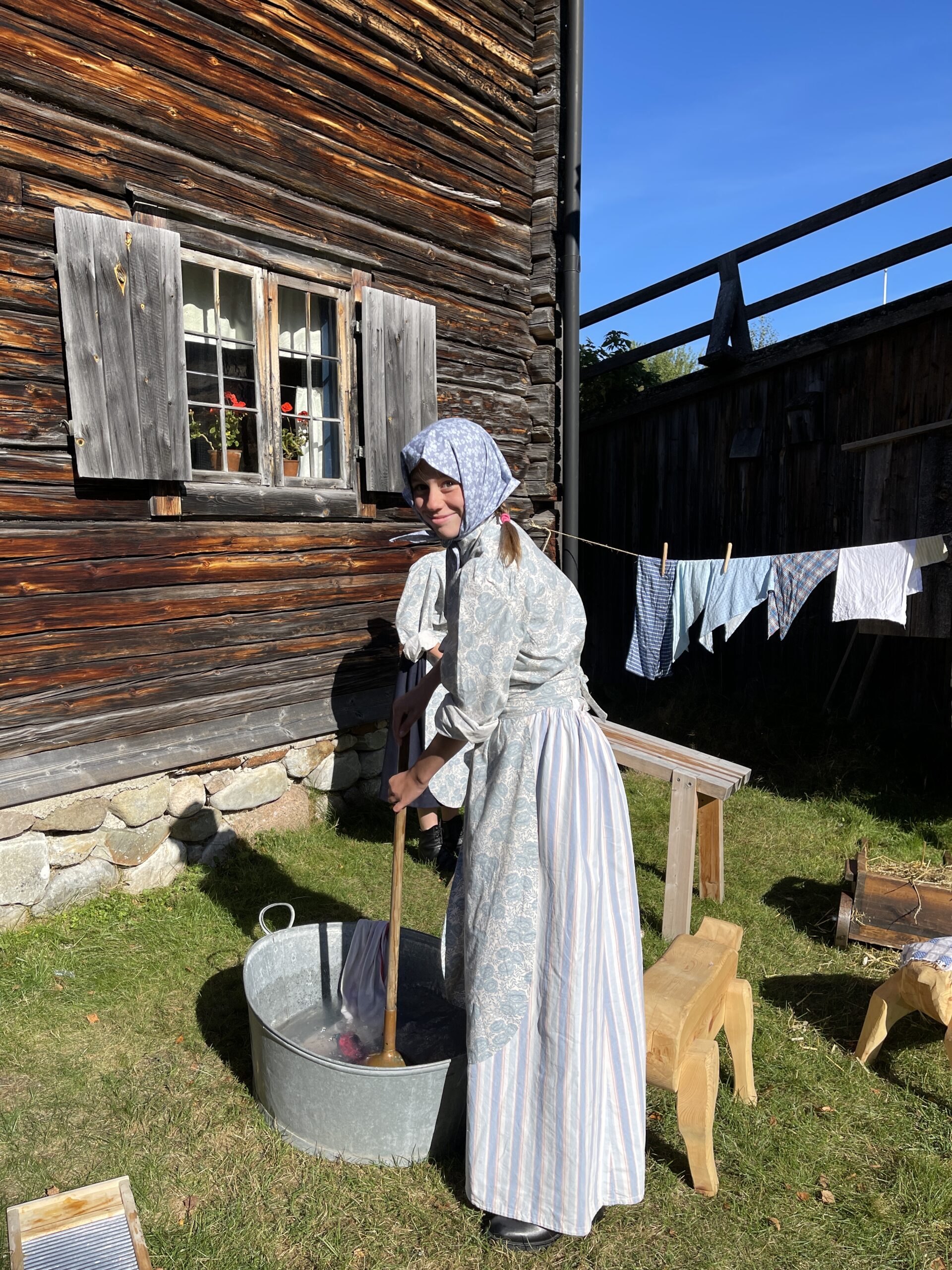 Wilma Nyman på Vemdalens hembygdsgård