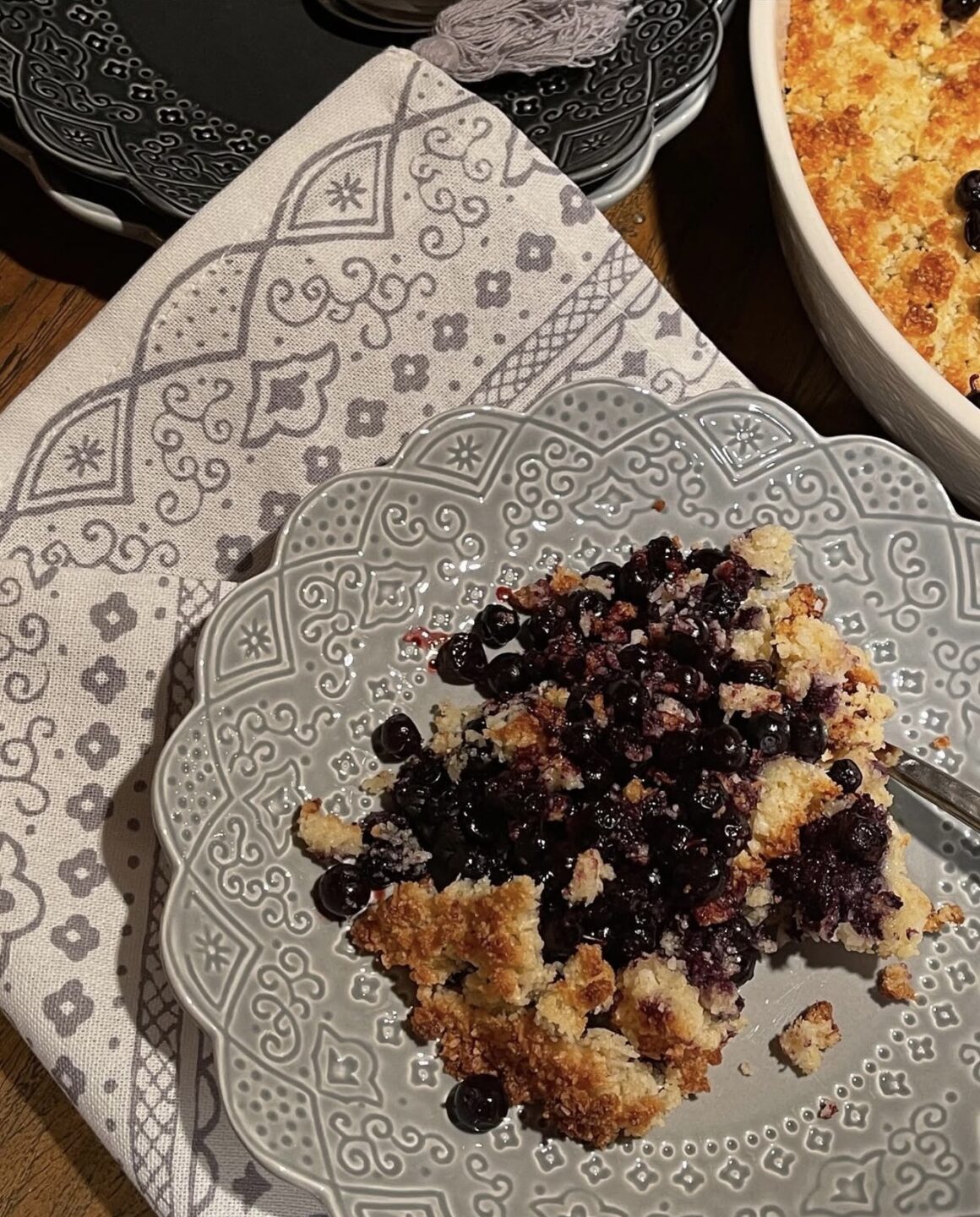 Socker- och glutenfri blåbärspaj